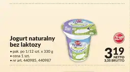 Makro Jogurt naturalny bez laktozy Primo Zott oferta