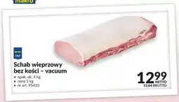 Makro Schab wieprzowy bez kości vacuum Metro Chef oferta