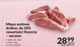 Makro Mięso wołowe drobne do 20% zawartości tłuszczu vacuum oferta