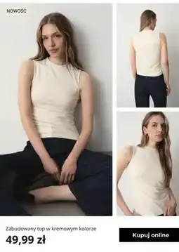 Greenpoint Zabudowany top w kremowym kolorze Greenpoint oferta