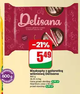 Dino Biszkopty z galaretką wiśniową Delisana oferta