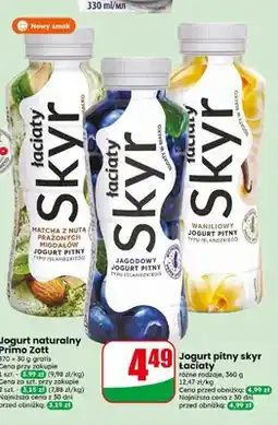 Dino Jogurt pitny skyr Łaciaty matcha z nutą prażonych migdałów oferta