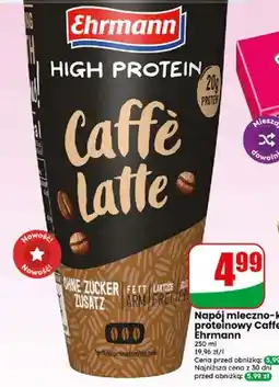 Dino Napój mleczno-kawowy proteinowy Caffe Latte Ehrmann oferta