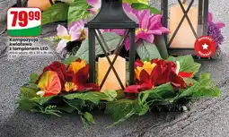 Dino Kompozycja kwiatowa z lampionem LED 65x30x36 cm oferta