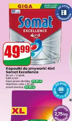 Dino Kapsułki do zmywarki 4in1 Somat Excellence oferta