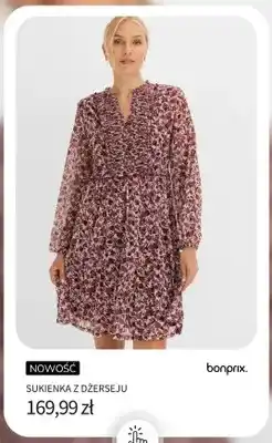 BonPrix Sukienka z dżerseju Bonprix oferta