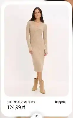 BonPrix Sukienka dzianinowa Bonprix oferta