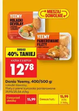 Biedronka Dania Yeemy filety z piersi kurczaka panierowane oferta