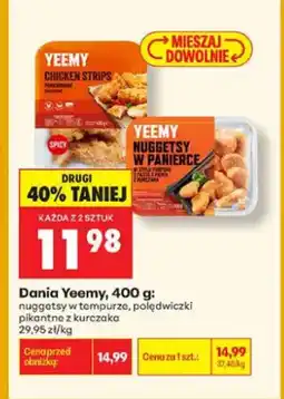 Biedronka Dania Yeemy polędwiczki pikantne z kurczaka oferta