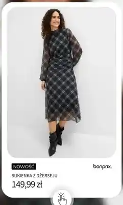 BonPrix Sukienka z dżerseju Bonprix oferta
