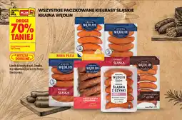 Biedronka Wszystkie paczkowane kiełbasy śląskie Kraina Wędlin oferta