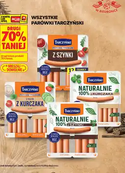Biedronka Wszystkie parówki Tarczyński oferta
