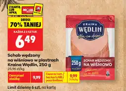 Biedronka Schab wędzony na wiśniowo w plastrach Kraina Wędlin oferta