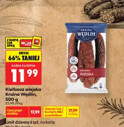 Biedronka Kiełbasa wiejska Kraina Wędlin oferta