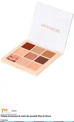 Action Paleta kremowych cieni do powiek Max & More oferta