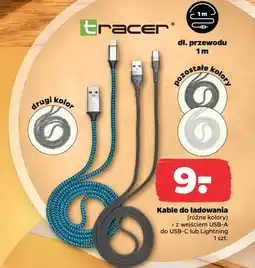 Netto Kable do ładowania z wejściem USB-A do USB-C Tracer oferta