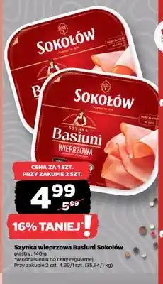 Netto Szynka wieprzowa Basiuni Sokołów oferta