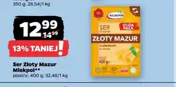 Netto Ser w plastrach Złoty Mazur Mlekpol oferta