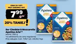 Netto Ser Cheddar & Mozzarella wiórki Apetina Arla oferta