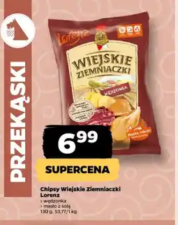 Netto Chipsy Wiejskie Ziemniaczki wędzonka Lorenz oferta