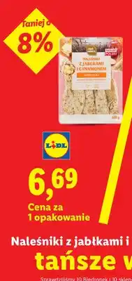 Lidl Naleśniki z jabłkami i cynamonem Chef Select oferta