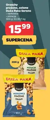 Netto Orzechy prażone solone pistacje Duża Paka Sereno oferta