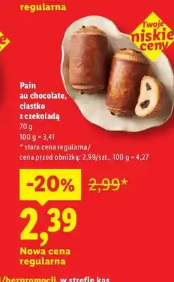 Lidl Pain au chocolate ciastko z czekoladą oferta