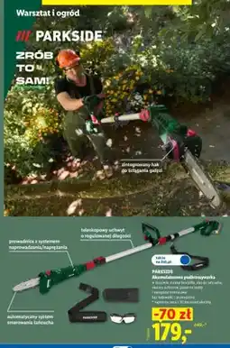 Lidl Akumulatorowa podkrzesywarka Parkside oferta
