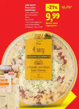 Lidl Pizza z pieca kamiennego 4 sery Chef Select oferta