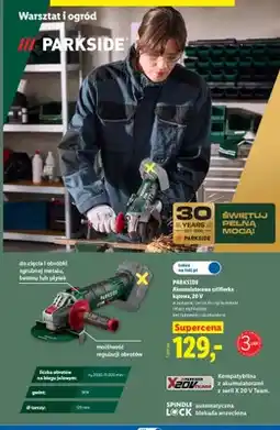 Lidl Akumulatorowa szlifierka kątowa Parkside oferta