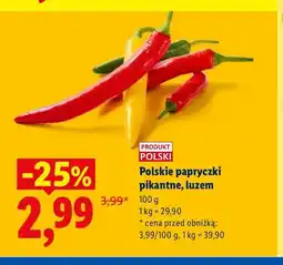 Lidl Polskie papryczki pikantne luzem oferta