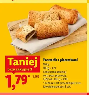 Lidl Pasztecik z pieczarkami oferta