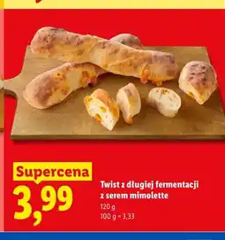 Lidl Twist z długiej fermentacji z serem mimolette oferta
