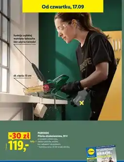 Lidl Pilarka akumulatorowa Parkside oferta