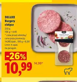 Lidl Burgery cielęce Deluxe oferta