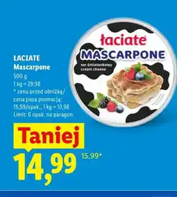 Lidl Mascarpone Łaciate oferta