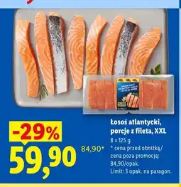 Lidl Łosoś atlantycki porcje z fileta XXL oferta
