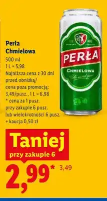 Lidl Piwo Perła Chmielowa oferta