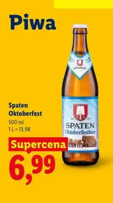 Lidl Piwo Spaten Oktoberfest oferta