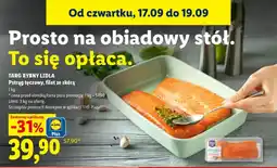 Lidl Pstrąg tęczowy filet ze skórą Targ Rybny Lidla oferta