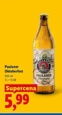 Lidl Piwo Paulaner Oktoberfest oferta