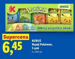 Lidl Napój Kubuś Pokémon 5-pak oferta
