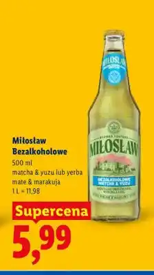 Lidl Piwo bezalkoholowe Miłosław matcha & yuzu oferta