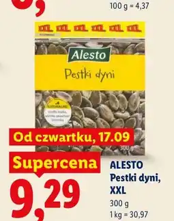 Lidl Pestki dyni XXL Alesto oferta