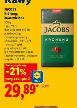 Lidl Kawa mielona Jacobs Krönung oferta