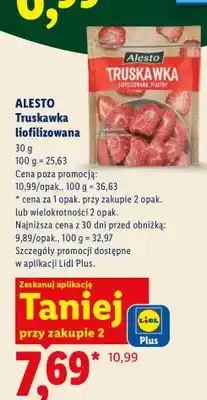 Lidl Truskawka liofilizowana Alesto oferta