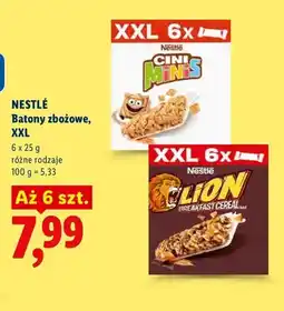 Lidl Batony zbożowe XXL Cini Minis Nestlé 6-pak oferta