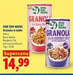 Lidl Granola w tubie Berry Muffin One Day More oferta