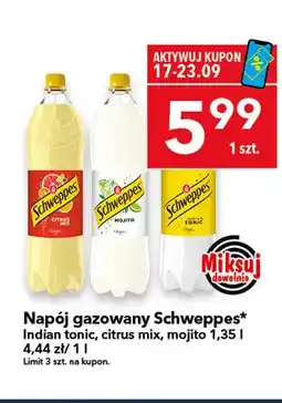 Lewiatan Napój gazowany Schweppes Indian tonic oferta