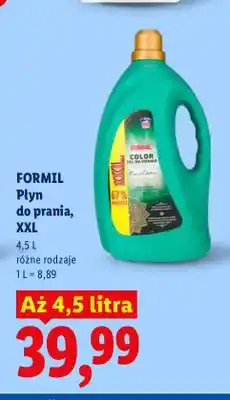 Lidl Płyn do prania XXL Formil oferta